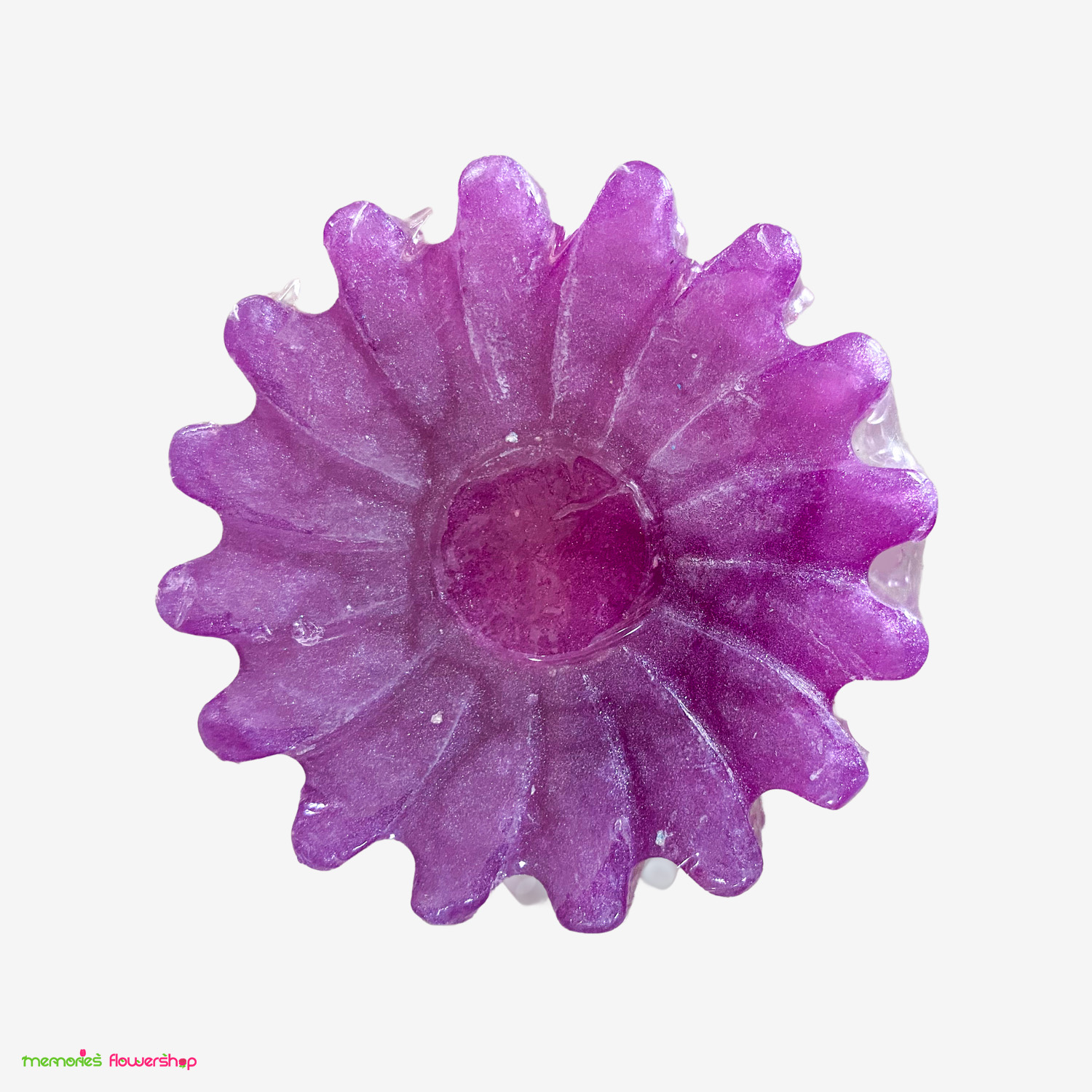 Jabón flor lila con miel y aceite de coco Jabón flor lila con miel y aceite de coco