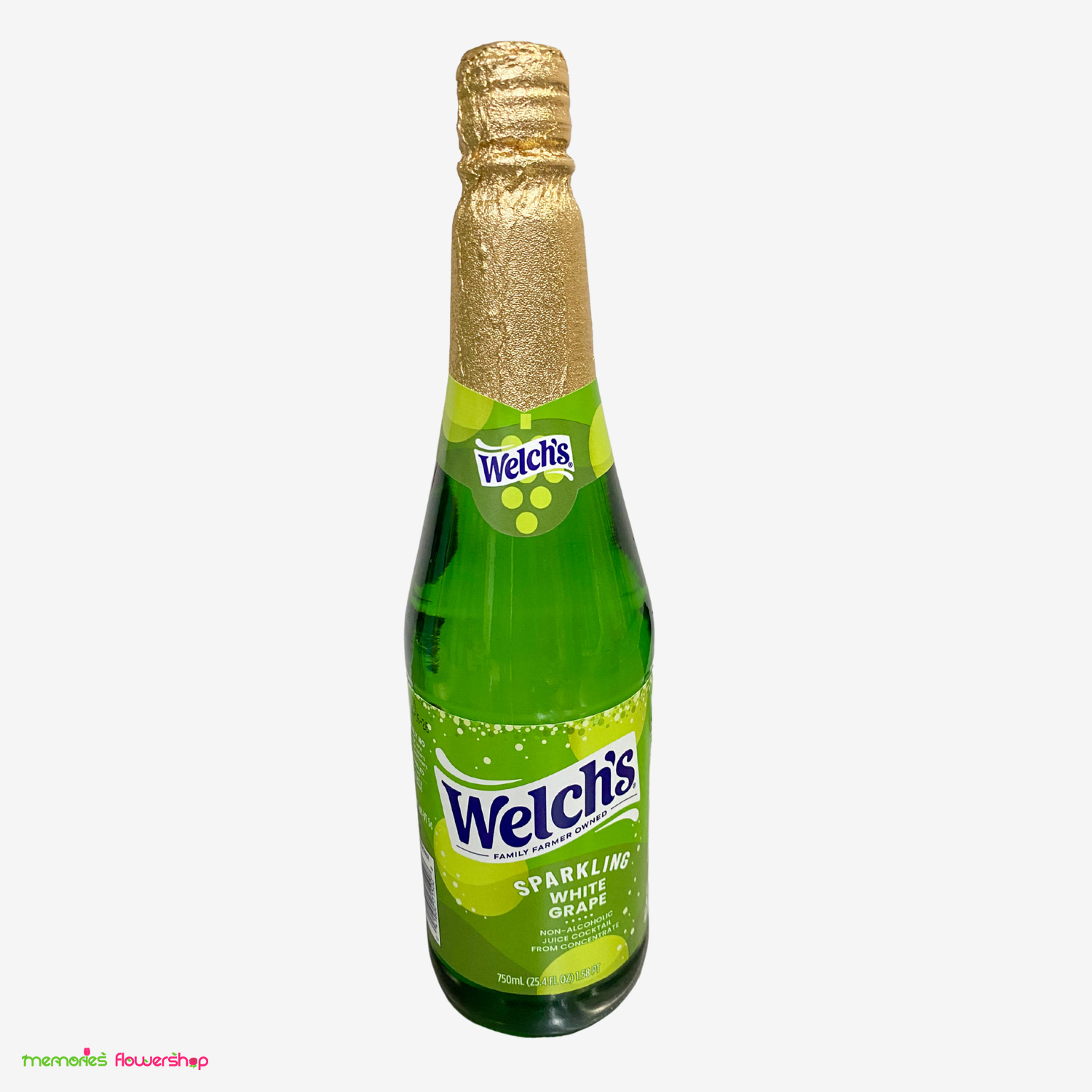 Sidra "Welch's": un refrescante cóctel de jugo de uva blanca espumoso, sin alcohol, elaborado a partir de concentrado. Sidra "Welch's" – Sparkling White Grape, cóctel de jugo sin alcohol