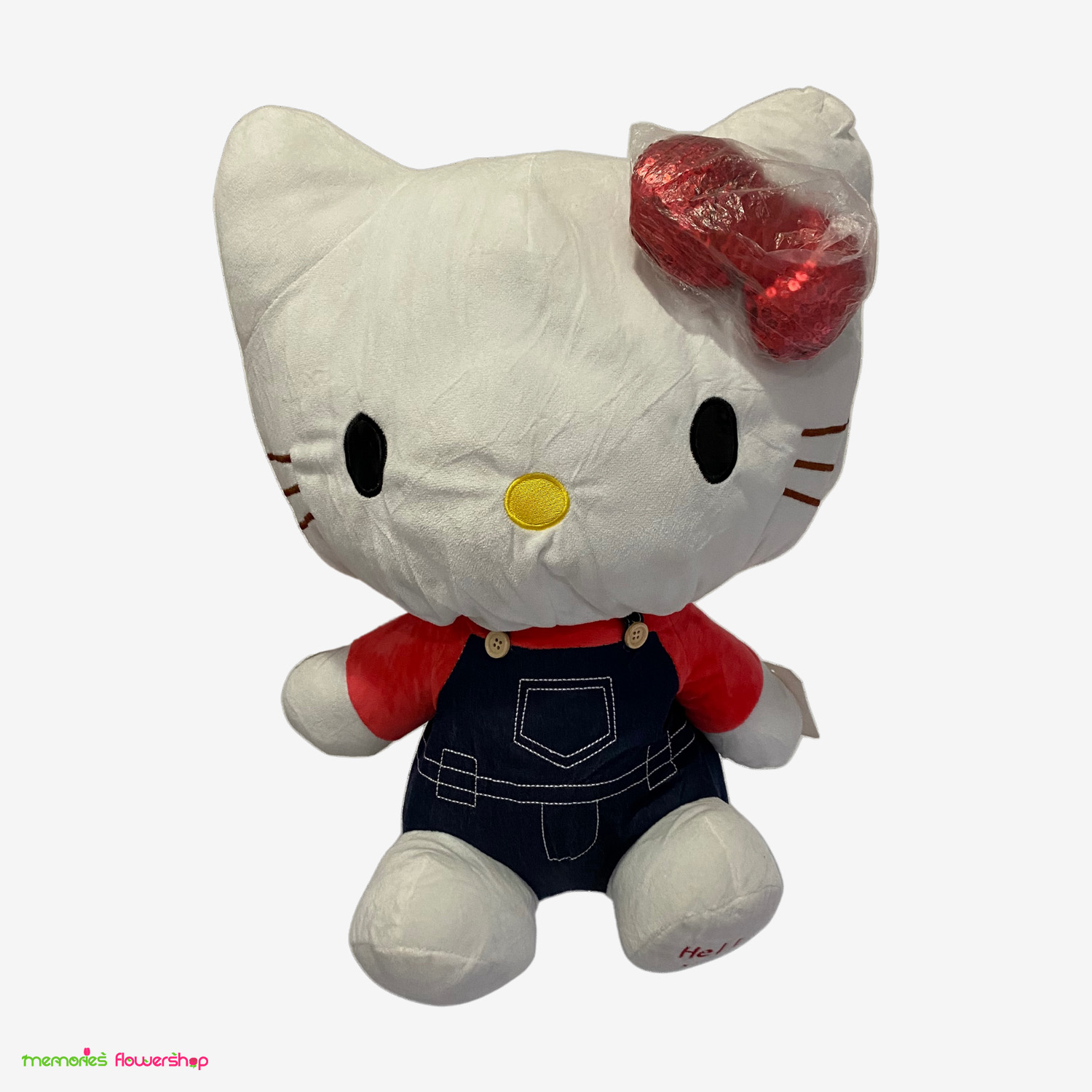 Peluche Hello Kitty: Suavidad y ternura en un solo abrazo. El clásico personaje de Sanrio ahora disponible en formato peluche, ideal para regalar o coleccionar. Peluche original de Hello Kitty, suave y abrazable - Regalo tierno para niñas y coleccionistas - El Salvador